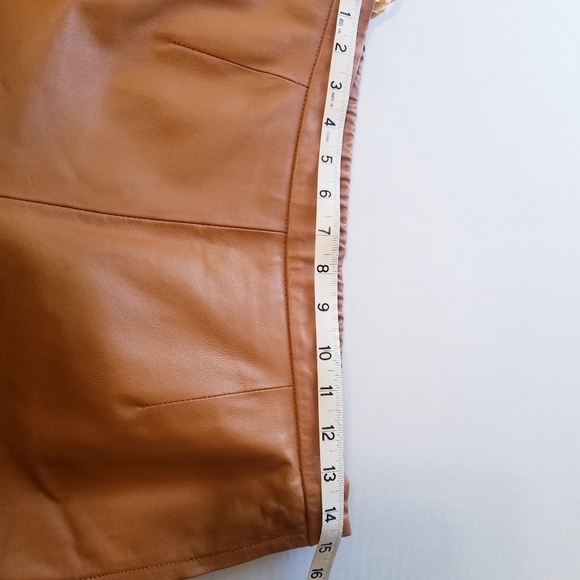 100% Leather Pants , Color Tan - Picture 6 of 9